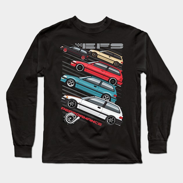 EFNine Stances Long Sleeve T-Shirt by JRCustoms44